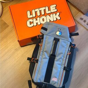 Little Chonk Gray Dog Carrier Backpack